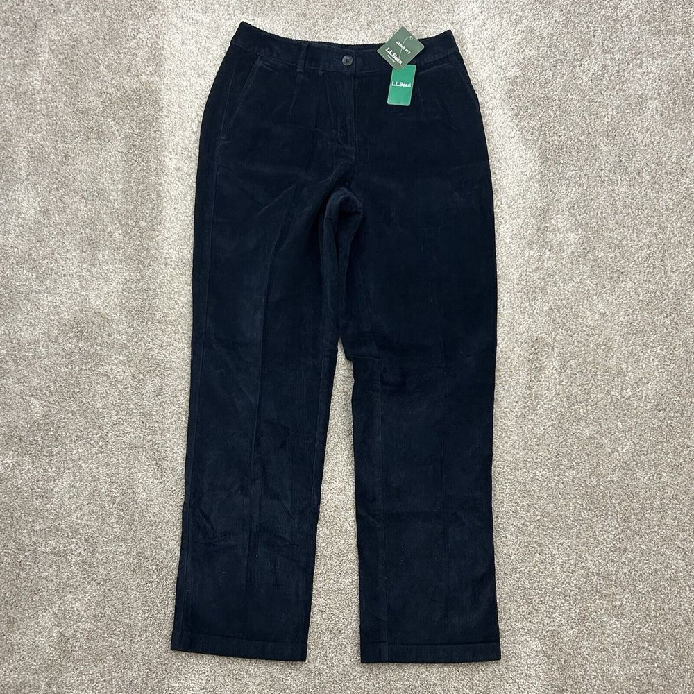 L.L Bean Women's Size 11 Blue‎ Corduroy Pants Japan Fit NEW - Picture 2 of 10